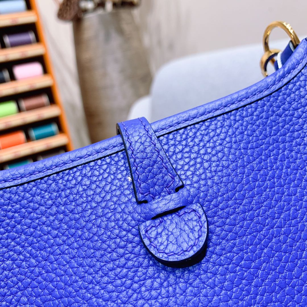 에르메스 미니 에블린16 글레이즈드 바스켓 금장 끌레망스 가죽